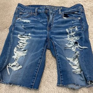 American eagle Bermuda destroyed shorts sz 10